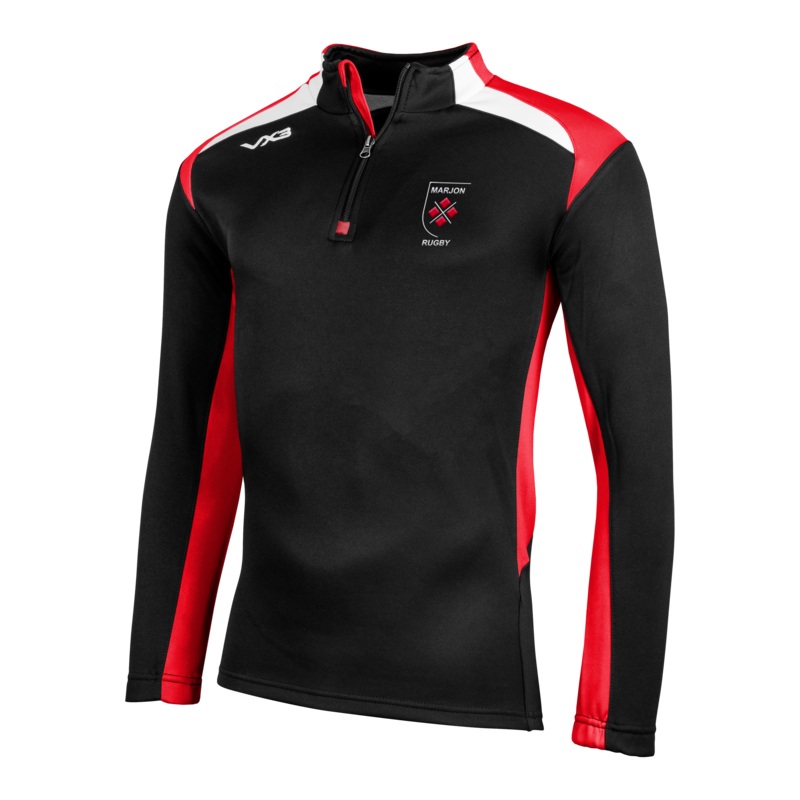 Marjons Ladies Rugby Club Novus Half Zip Sweat