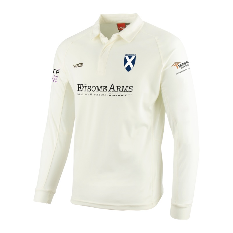 Compton Dundon Cricket Club Whites L/S Shirt