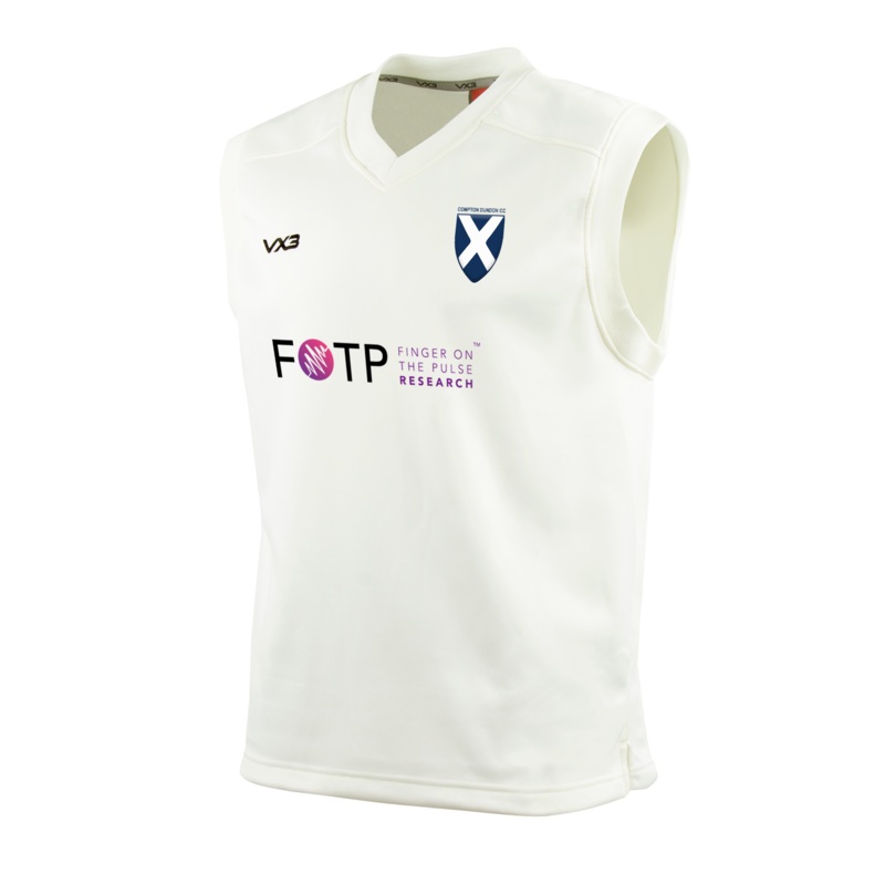 Compton Dundon Cricket Club Whites Youth Slipover