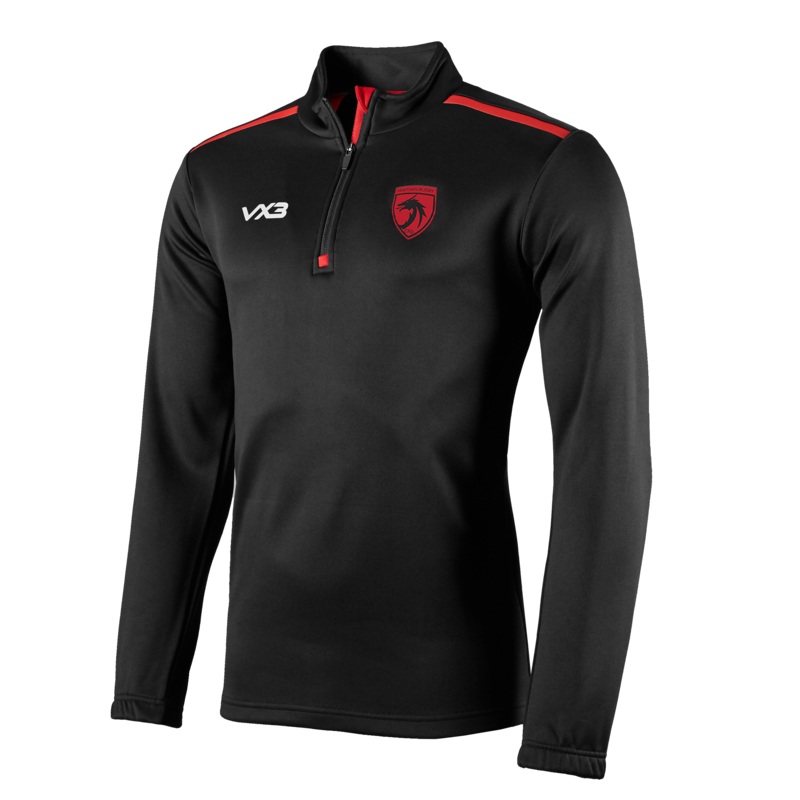 Newtown RFC Fortis Half Zip Sweat Black