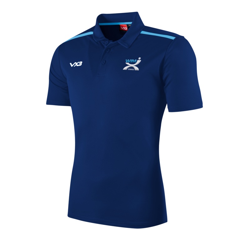 WIMX Tennis Fortis Polo Navy/Sky