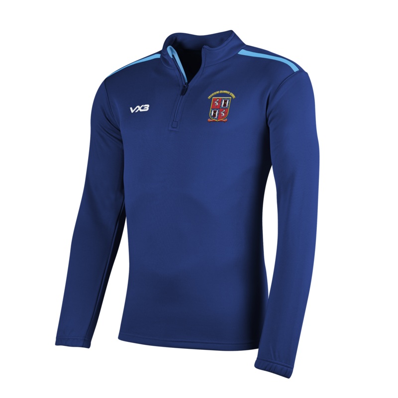 Gravesend Grammar School Fortis Half Zip Sweat (Navy/Sky)