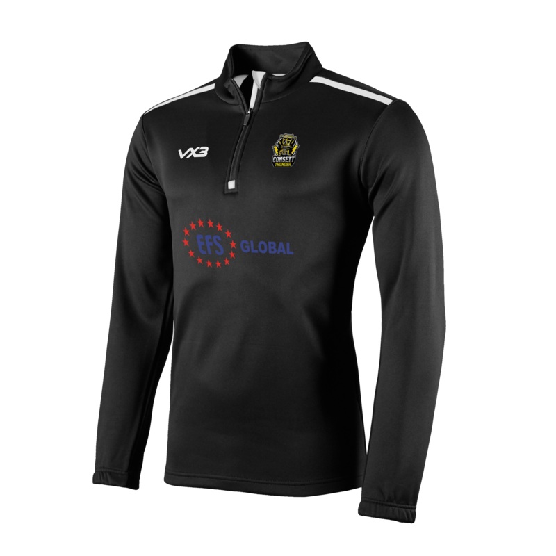 Consett Thunder 7s Fortis Youth Half Zip Sweat
