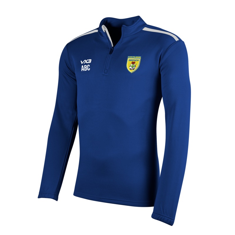 CPD Drefach FC Fortis Youth Half Zip Sweat