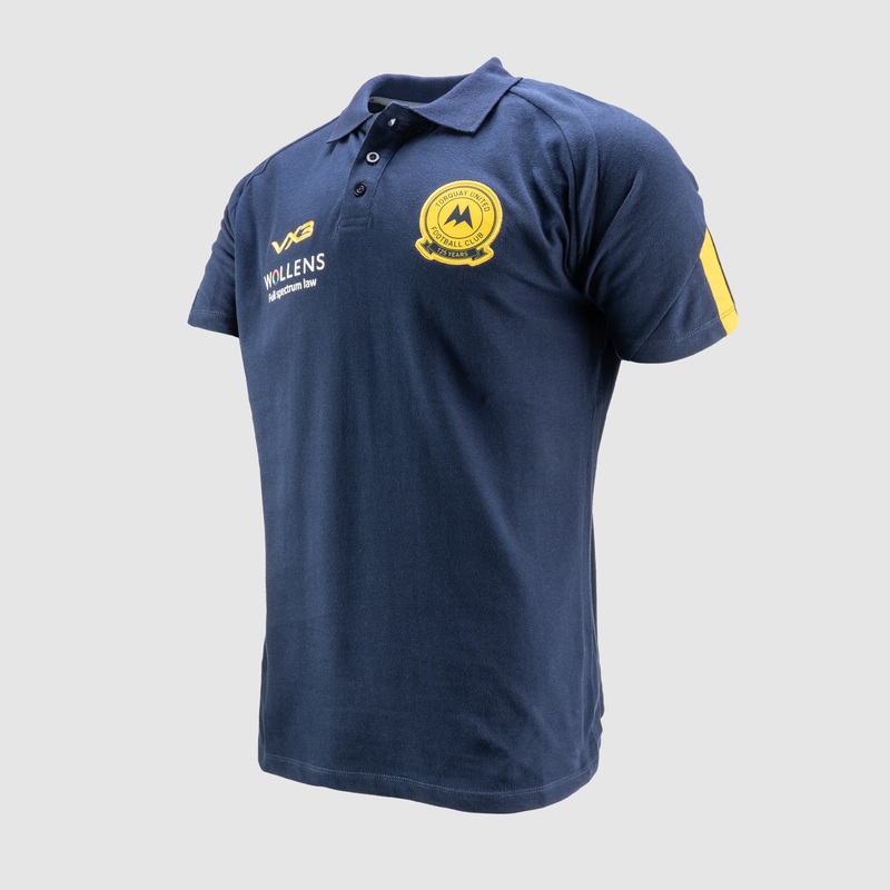 Torquay United FC 24/25 Navy Quadrigo Polo Shirt