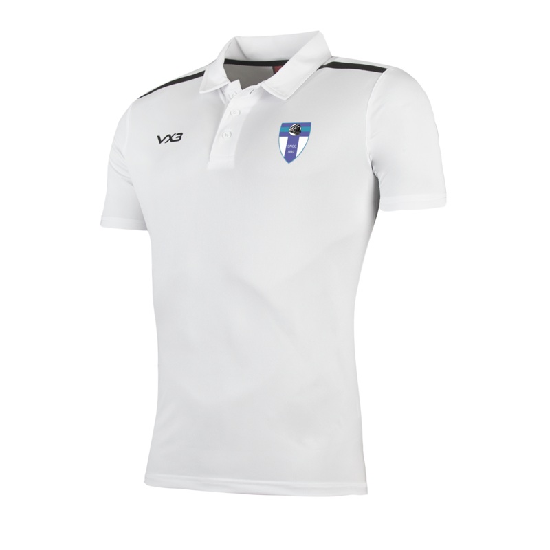 South Nutfield Cricket Club Fortis Youth Polo White/Black