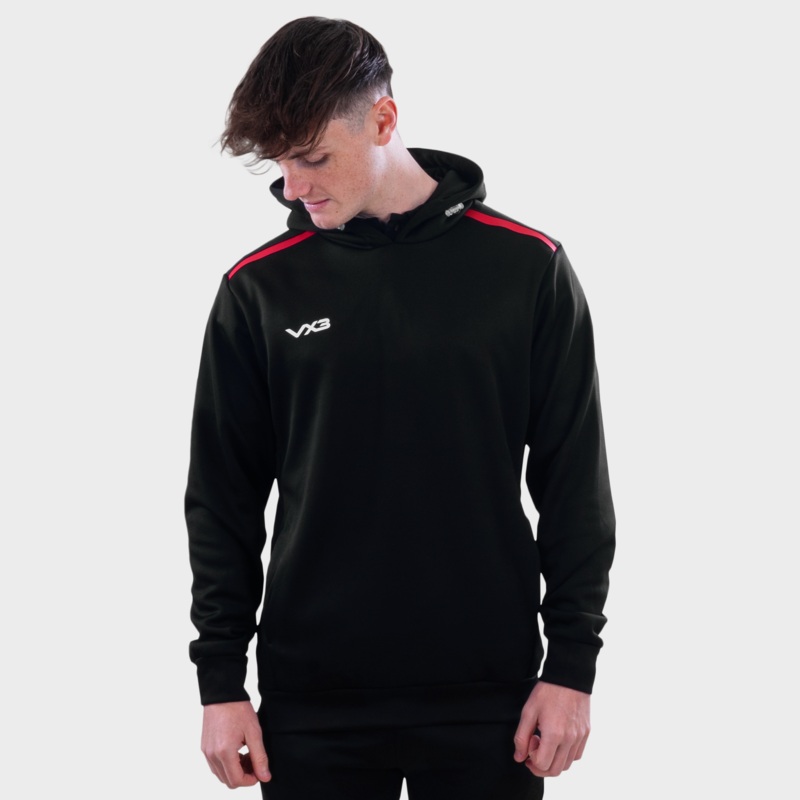 Fortis Hoodie Black/Red