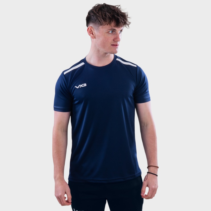 Fortis Tee Navy/White