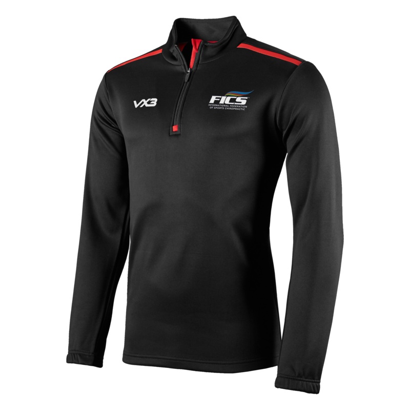FICS Games Store Fortis Half Zip Sweat Red