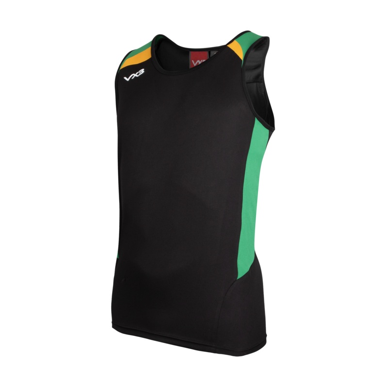 Novus Racerback Vest Black/Emerald/Amber