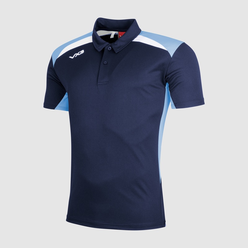 Novus Youth Polo Navy/Sky/White