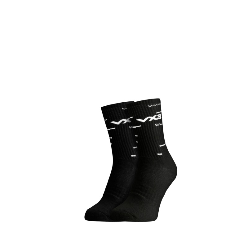 St John's School Black Crew Sock