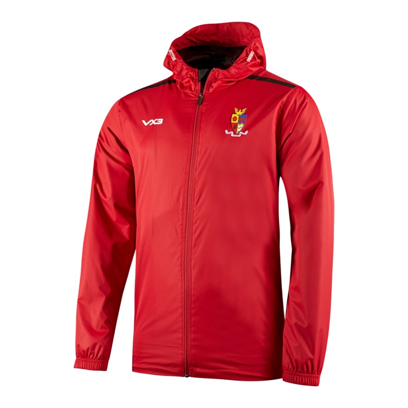 Walney Central ARLFC Fortis Full Zip Rain Jacket Red