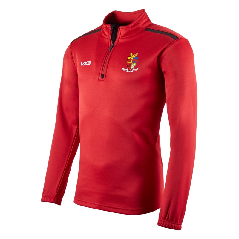 Walney Central ARLFC Fortis Half Zip Sweat Red