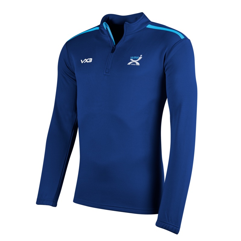 WIMX Tennis Fortis Half Zip Sweat Navy/Sky