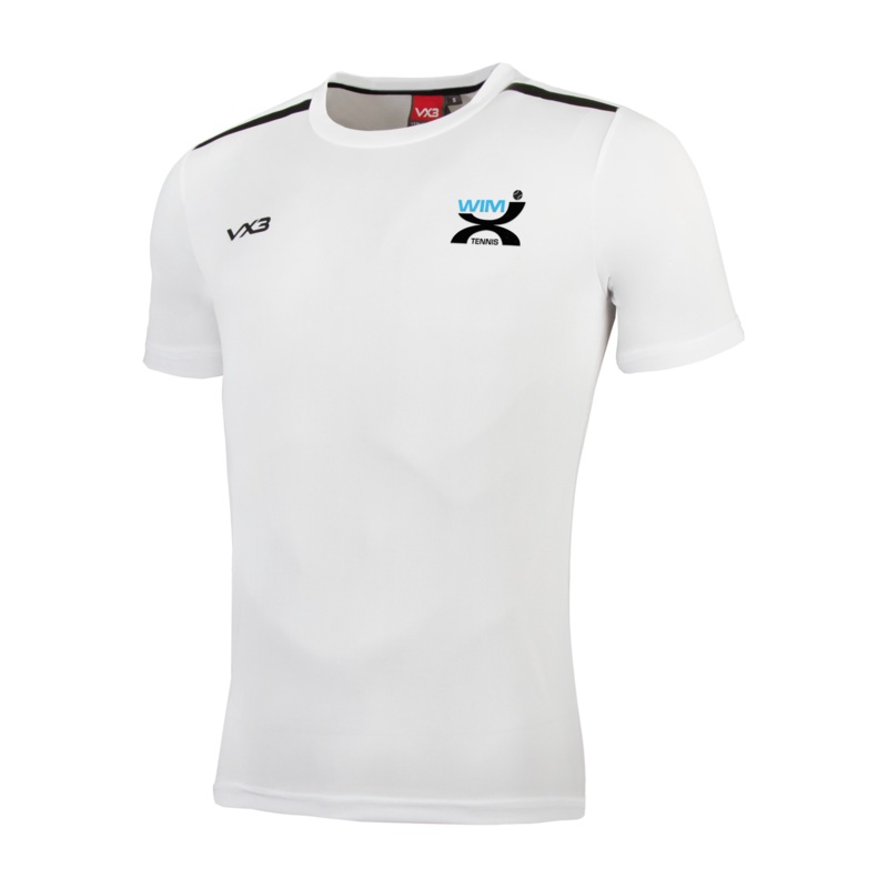 WIMX Tennis Fortis Tee White/Black
