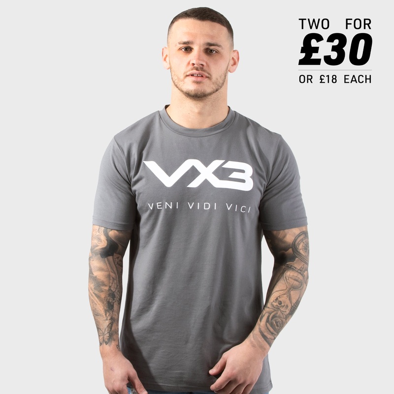 Invicta Tee Dark Grey/White