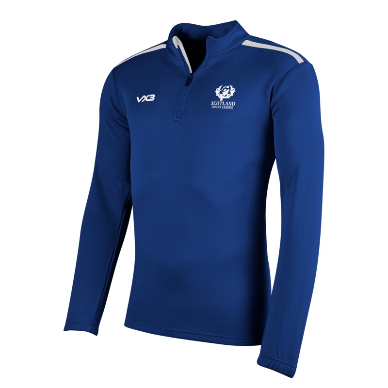 Scotland Rugby League Players Fortis Half Zip Sweat