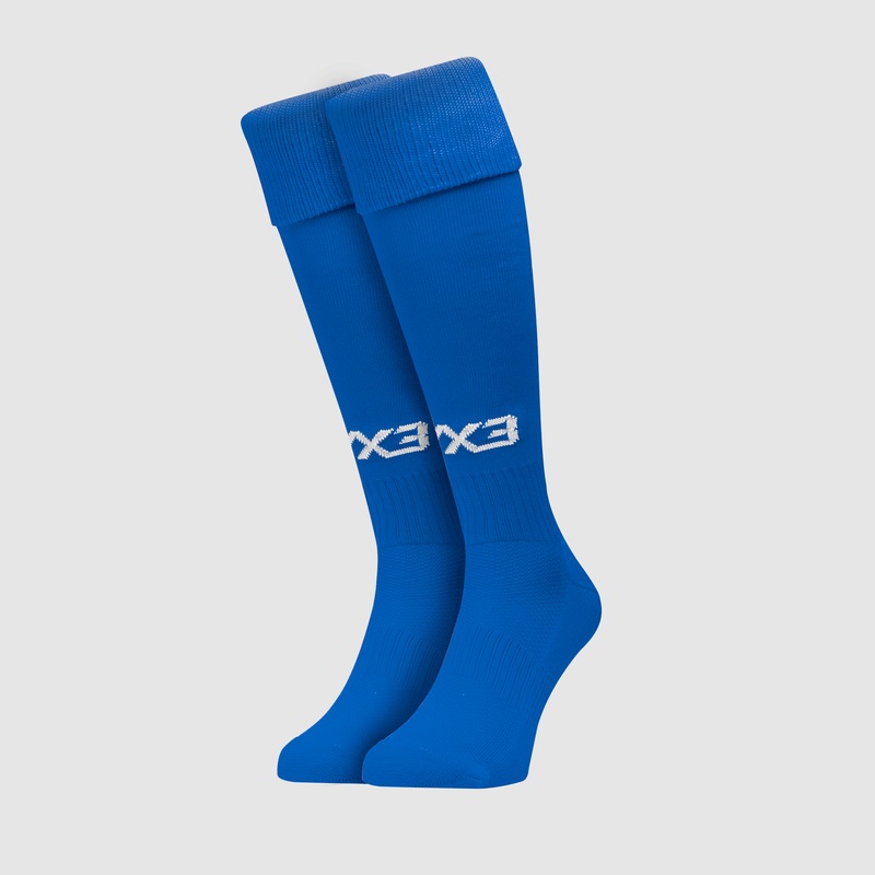 Plain Playing Socks - Electric Blue