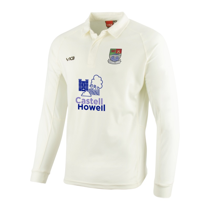 Whitland Cricket Club Whites Youth L/S Shirt