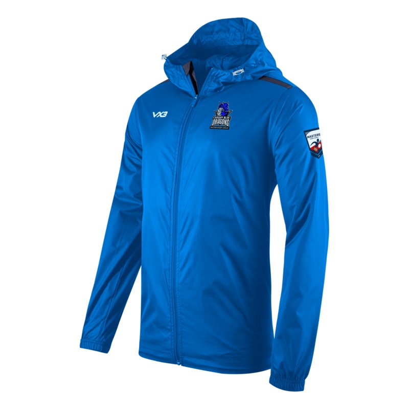 Cardiff Blue Dragons Masters Fortis Full Zip Rain Jacket