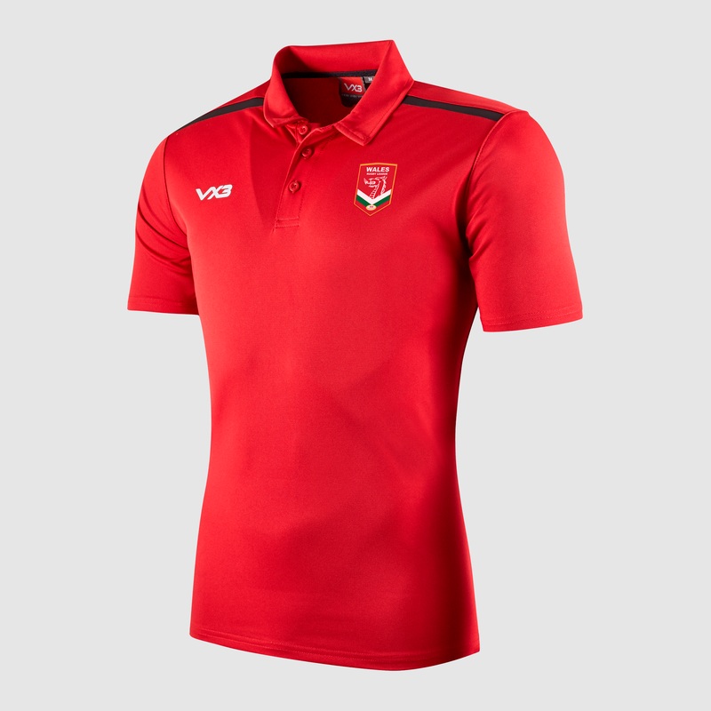 Wales Rugby League Fortis Polo Red