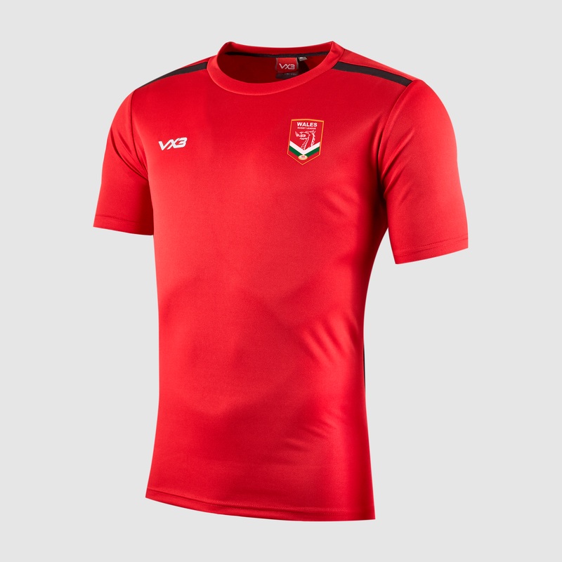 Wales Rugby League Fortis Tee Red