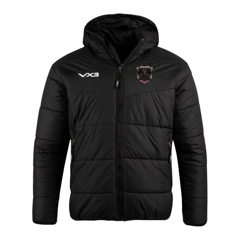 Black Dragons Rugby League Lorica Quilted Jacket