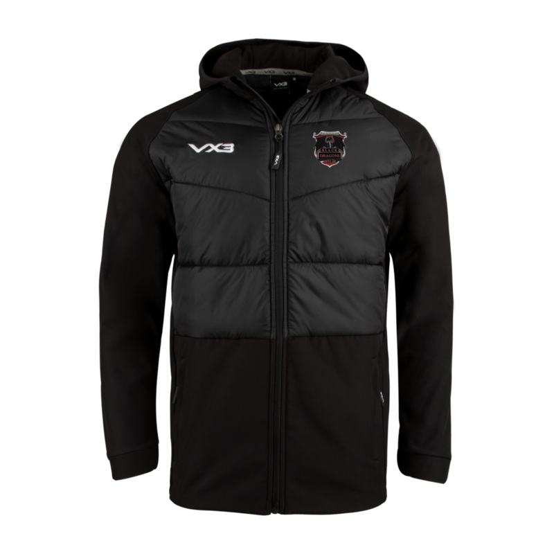 Black Dragons Rugby League Tempest Hybrid Jacket