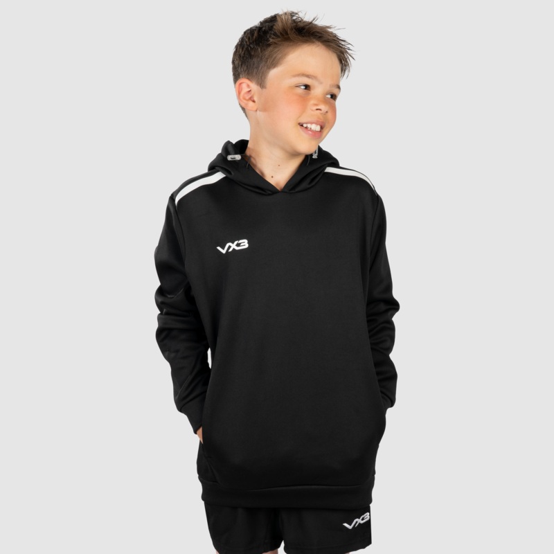 Fortis Youth Hoodie Black/White