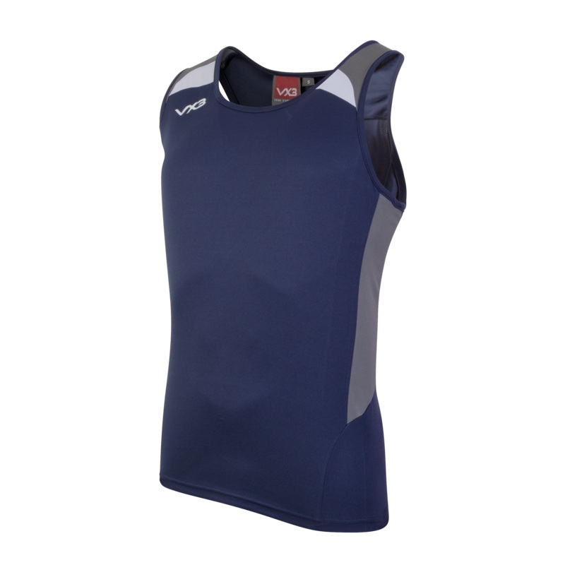 Novus Racerback Vest Womens  Navy/Dark-Grey/White