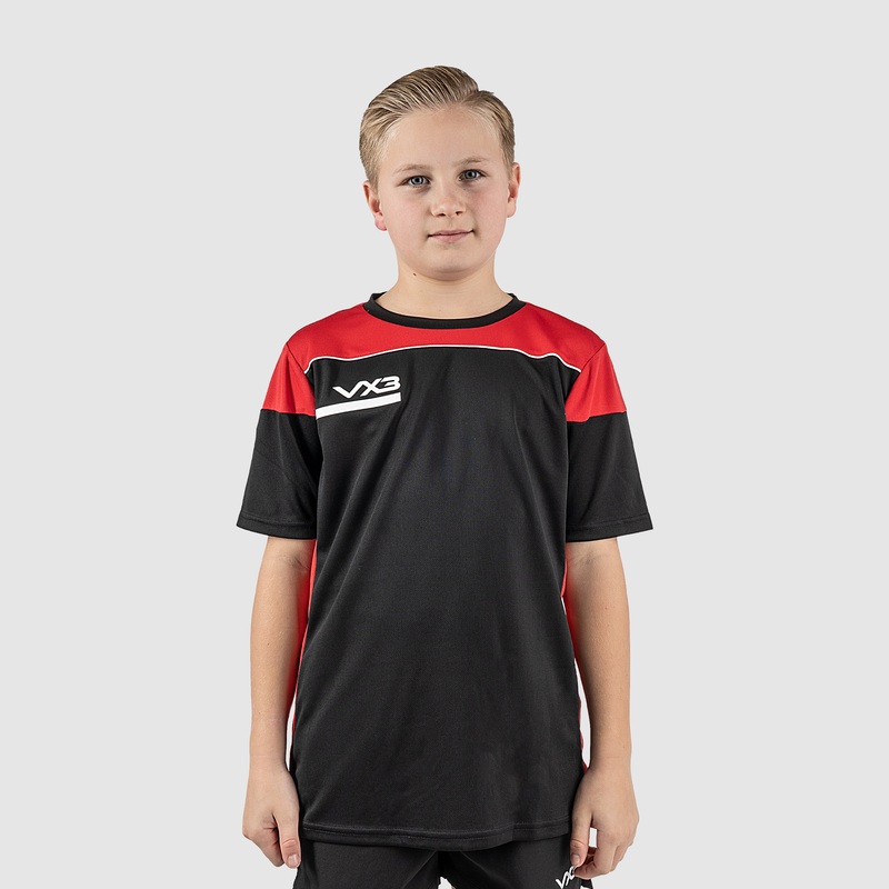 Opus Tee Youth - Black Red White