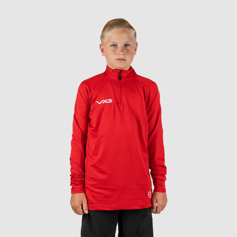 Primus Youth Quarter Zip Red
