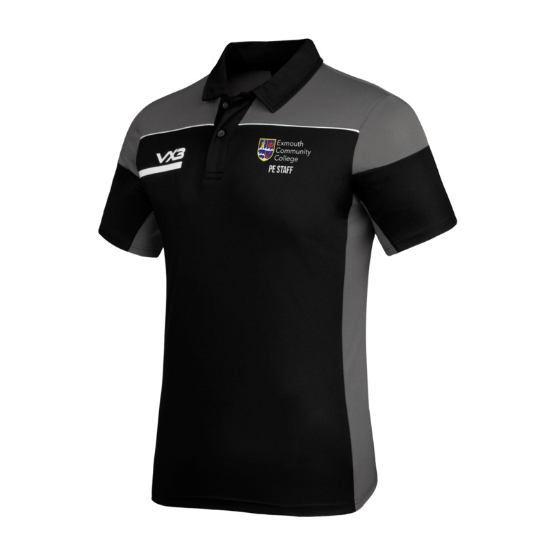 Exmouth Community College Staff  Opus Polo - Black Grey