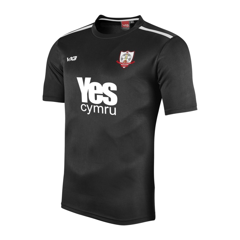 FC Tredegar Black Fortis Tee