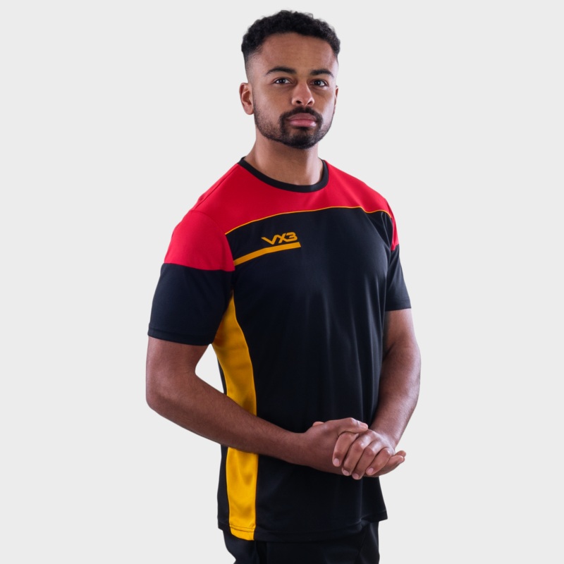 Opus Tee - Black Red Amber