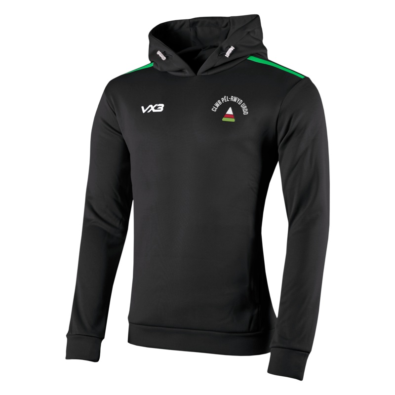 Clwb Pl-Rwyd Urdd Fortis Hoodie Black/Emerald
