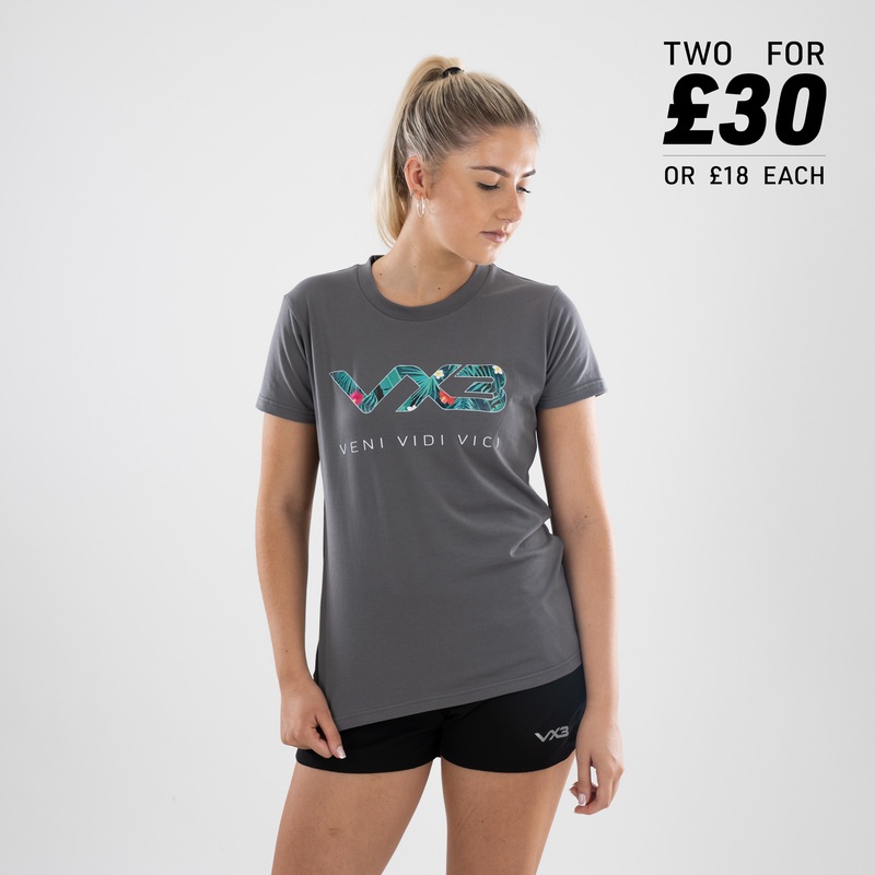 Invicta Ladies Tee Dark Grey/Jungle