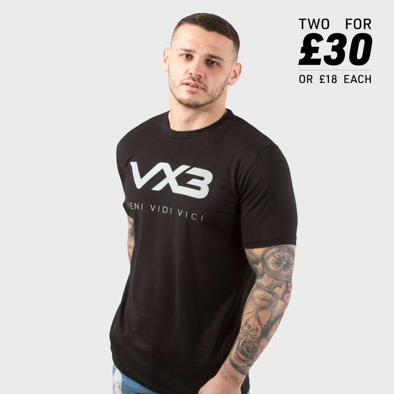 Invicta Tee Black/Light Grey