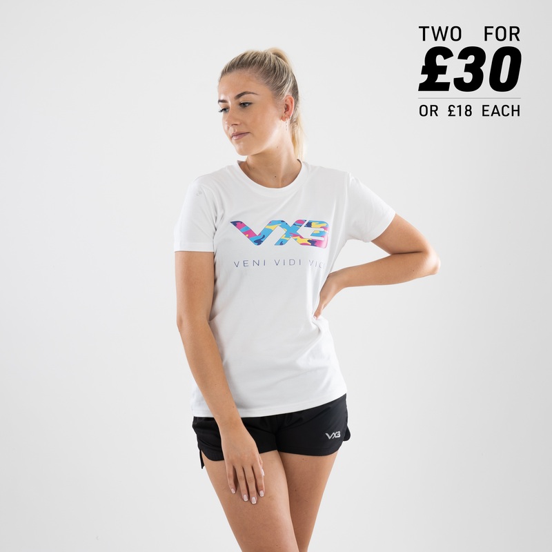 Invicta Ladies Tee White/Multi Camo