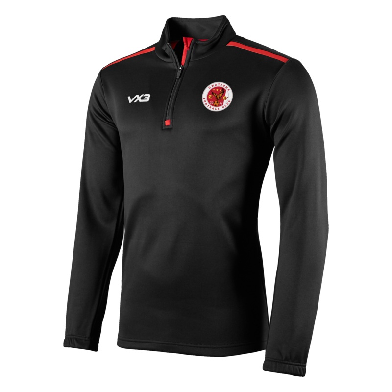 Unations FC Black Fortis Quarter Zip Sweat