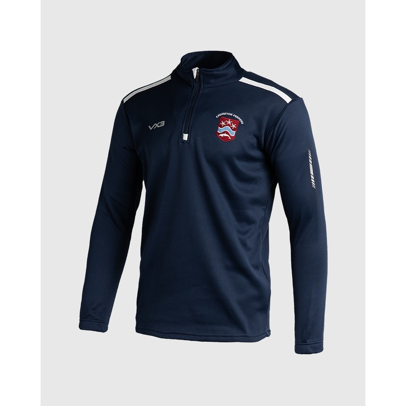 Churston Ferrers Grammar School Reflective Quarter Zip Sweat - Youth *DELIVERY DUE MAY 2025*