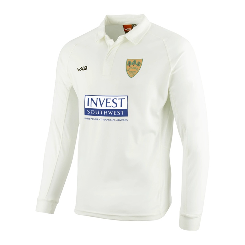 Staplegrove Cricket Club Whites L/S Shirt