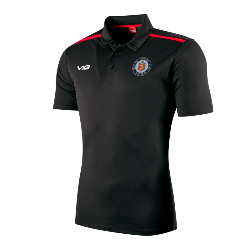 Peebles Bowling Club Fortis Polo Black/Red