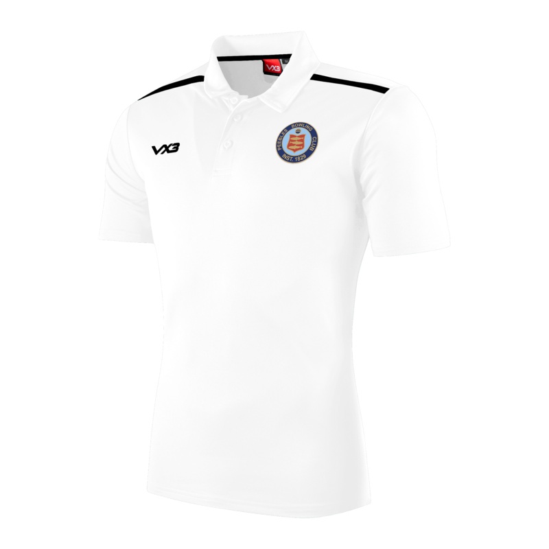 Peebles Bowling Club Fortis Polo White/Black