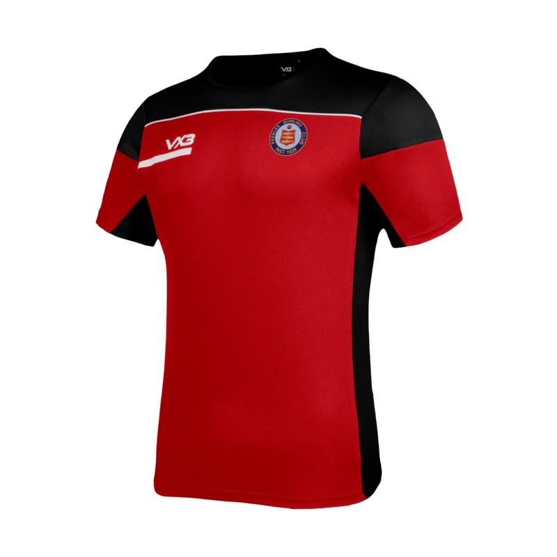 Peebles Bowling Club Opus Tee Red/Black