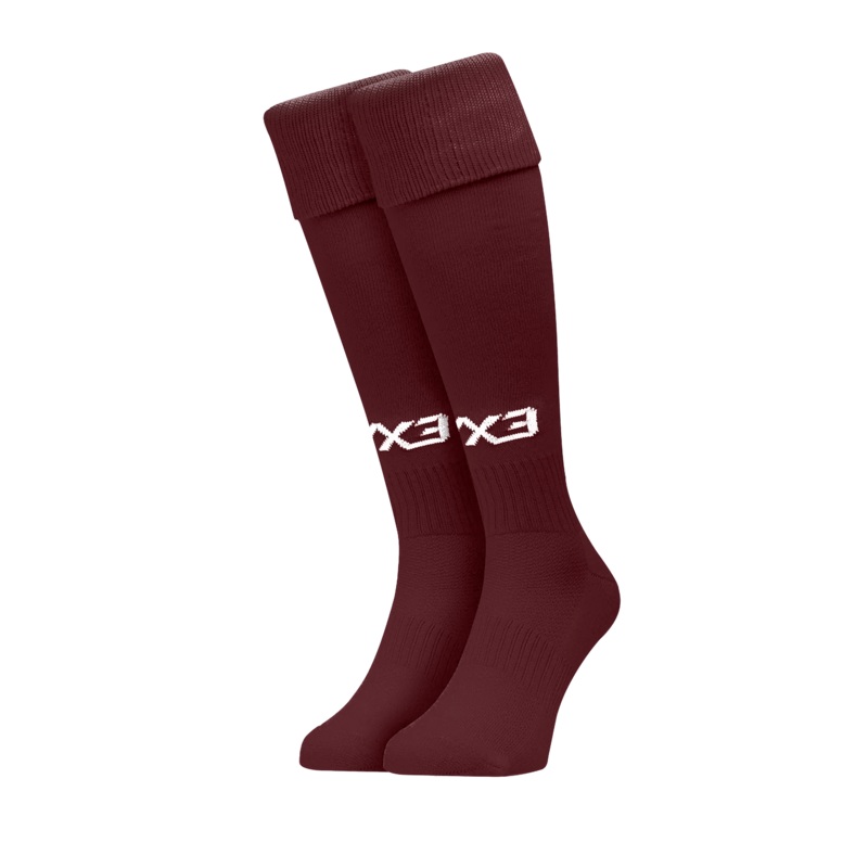 Paignton Villa  Mens Plain Playing Socks Maroon