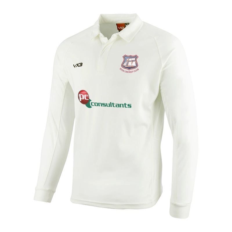Ryde Cricket Club Whites L/S Shirt