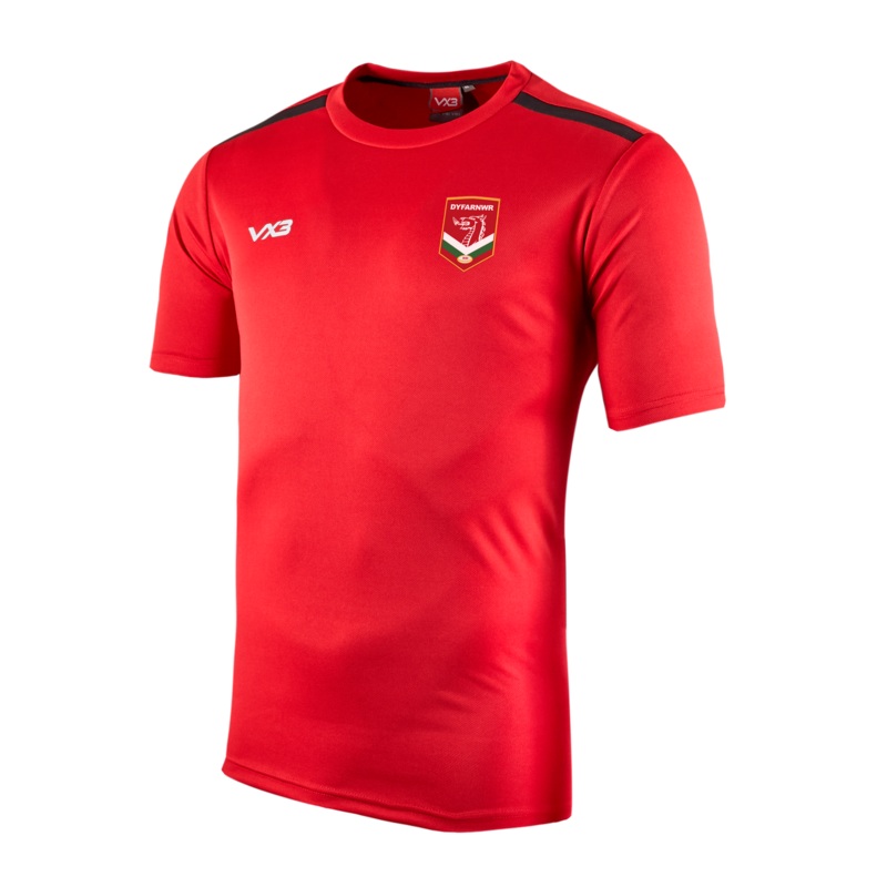 Wales Rugby League Refs Fortis Tee Red