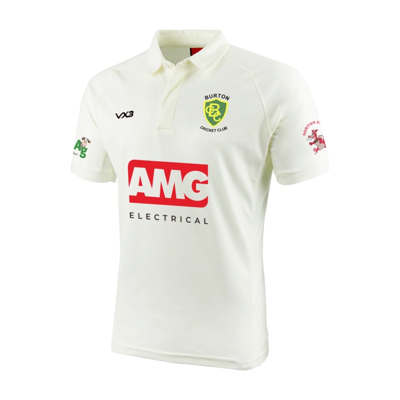 Burton CC Cricket Whites S/S Shirt